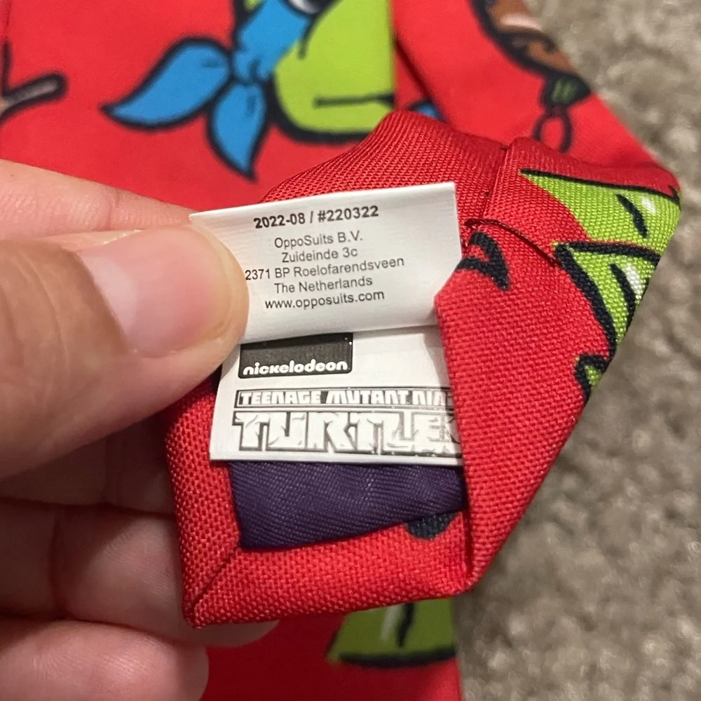 NWT Opposuits Nickelodeon Teenage Mutant Ninja Turtles TMNT Christmas Neck Tie
